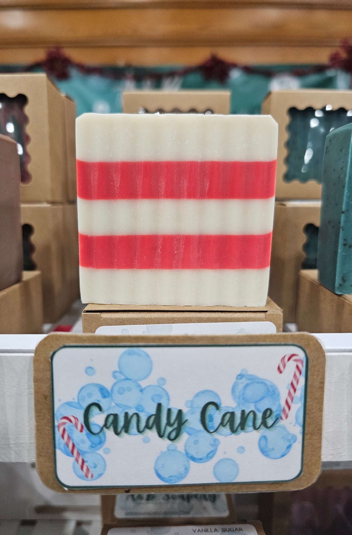 Candy Cane Kokum Butter Soap